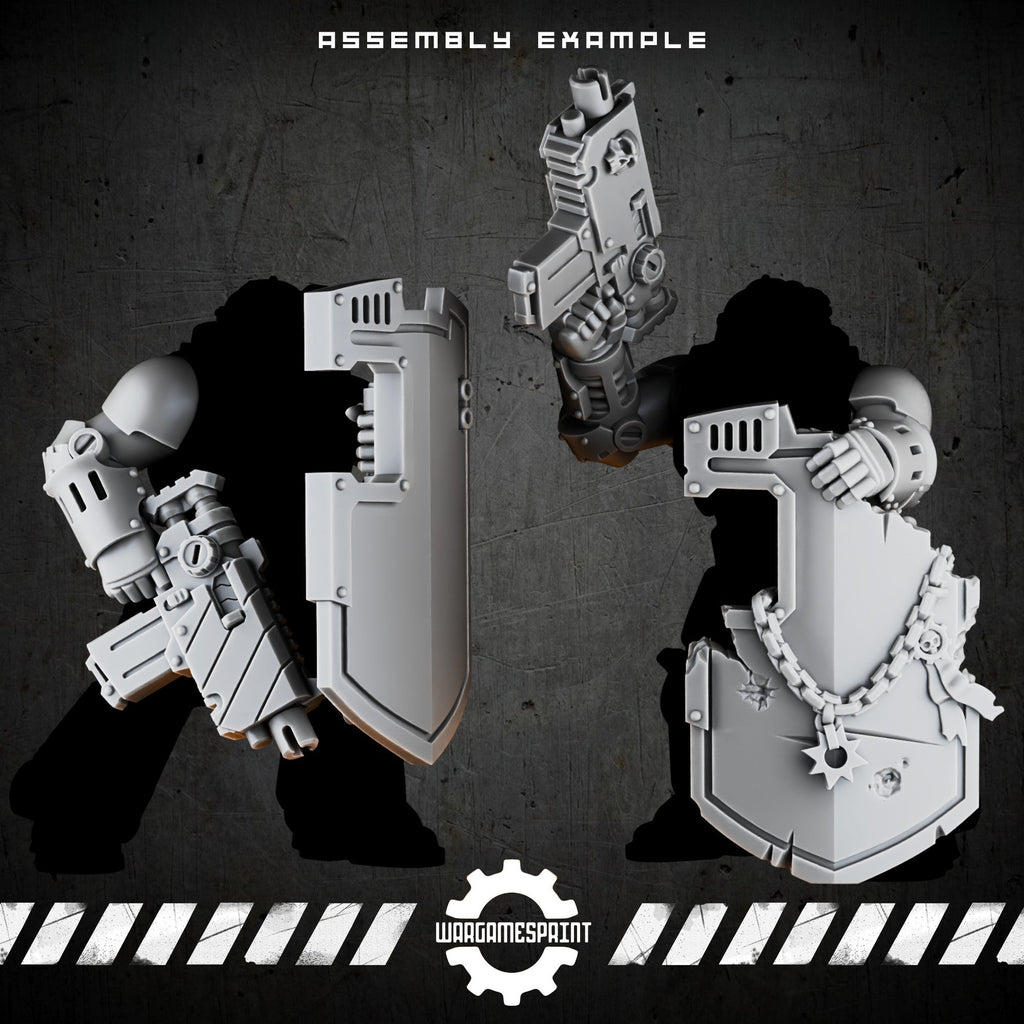 Bionic Legions Breacher Shields Set – assembly example STL