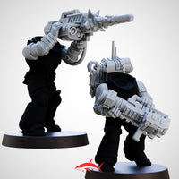 Missile Launcher Generic and Accessories for Demolition Team - 32mm scale resin bit - Sharkass