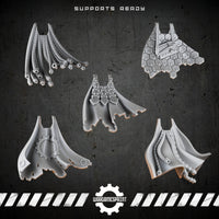 Bionic Legions Cloaks & Mantles – 5 cybernetic cloaks – render 1 STL