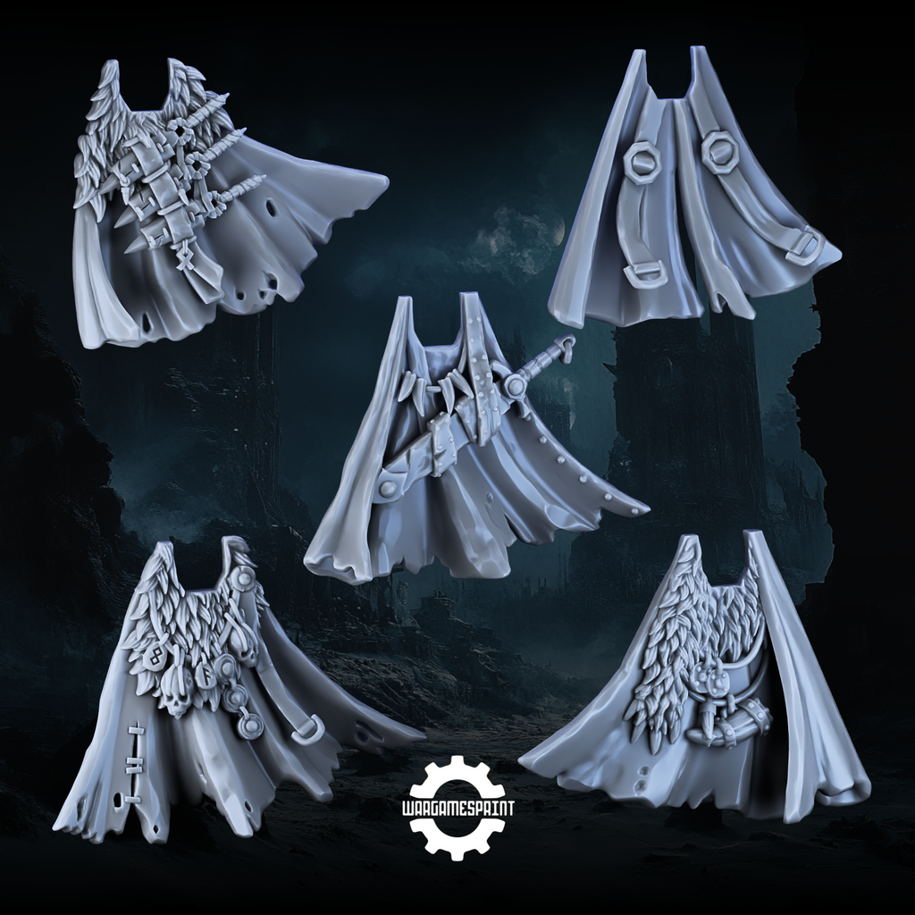 Space Viking Capes STL set of 5