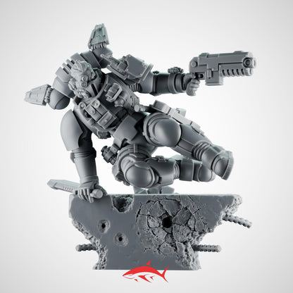 Raider Lieutnant – Lieutenant Jumping Over a Wall While Dodging a Shell Bits Ultra HD 14K