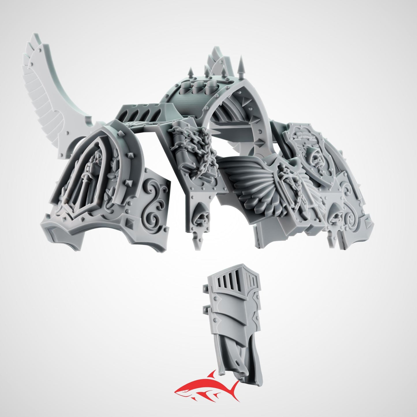 Light Dread Kit Angel of the Death – Lion Plates, Wings & Relic Censers – Redemptor-Size Upgrade – Ultra HD 14K Resin [Sharkass Exclusive]