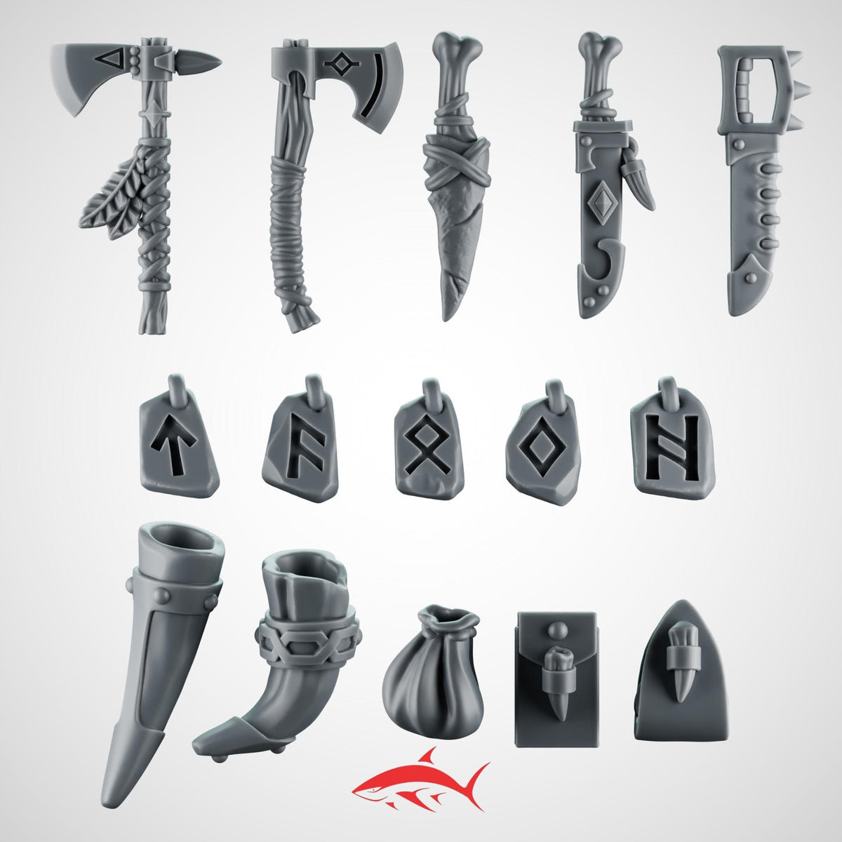 Belt Accessories Primal Hound Greytide - 32mm scale resin bit - Sharkass