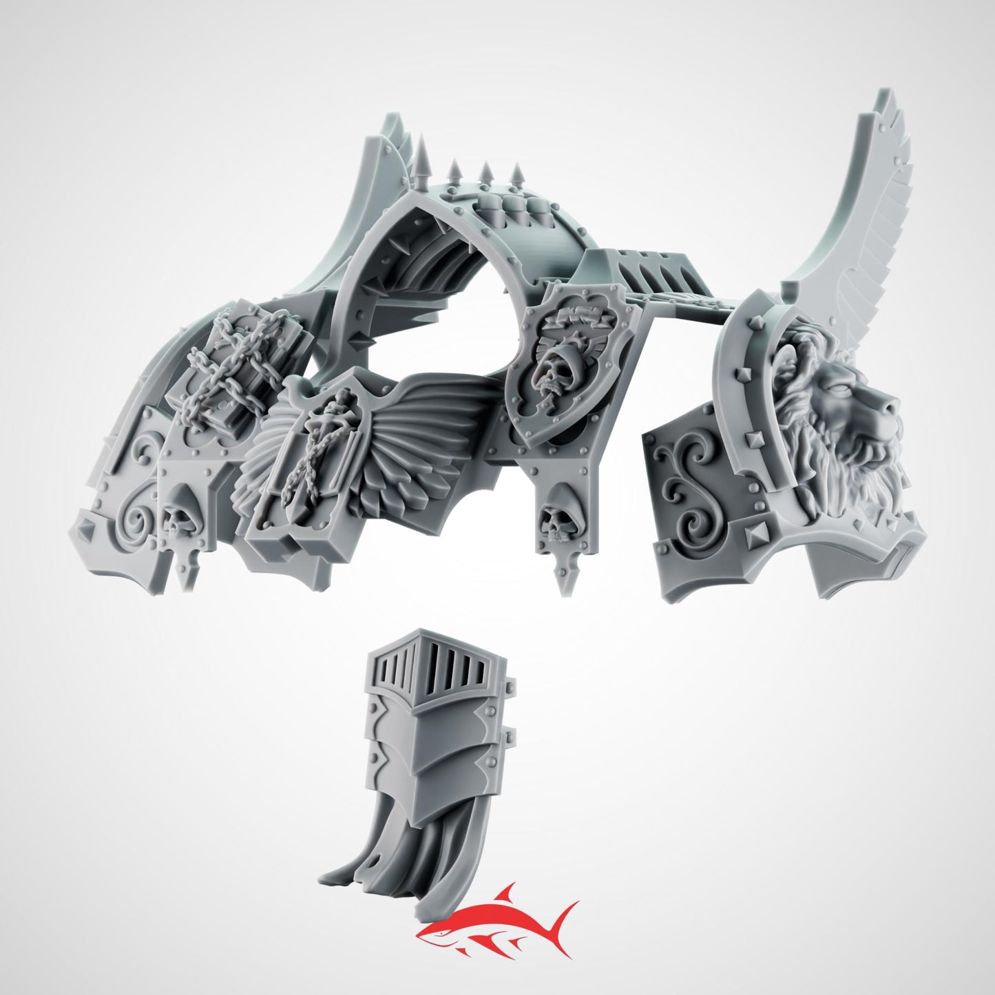 Light Dread Kit Angel of the Death – Lion Plates, Wings & Relic Censers – Redemptor-Size Upgrade – Ultra HD 14K Resin [Sharkass Exclusive]