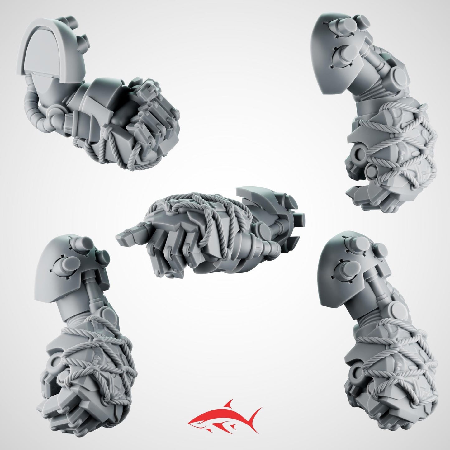 Set 2 - 5 Rapt’Ops Terminator Power Fists – Heavy Close Combat Arms Bits Ultra HD 14K