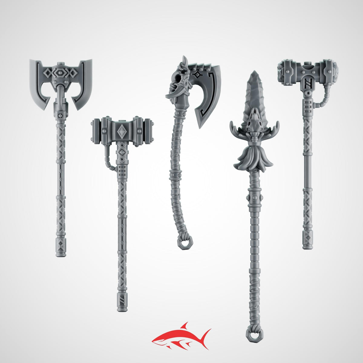 Long Weapon Without Hand Primal Hound Greytide - 32mm scale resin bit - Sharkass
