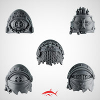 Pads Set 1 Heavy Guard Eternal Crusader Greytide - 32mm scale resin bit - Sharkass