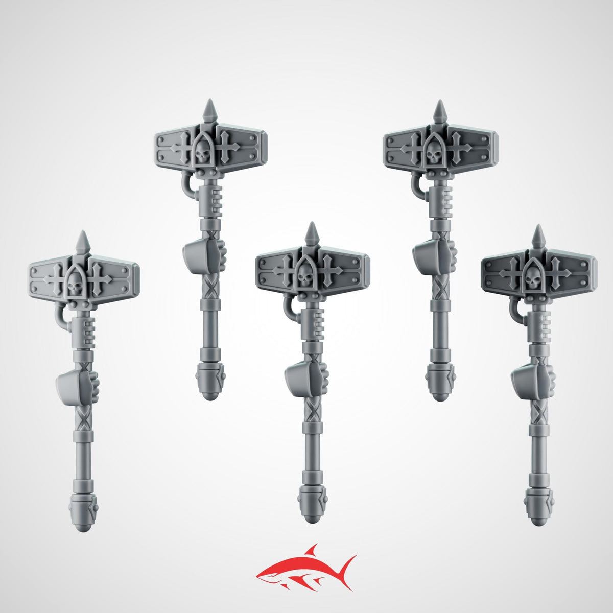 Hammer for Heavy Guard Eternal Crusader - Left - 32mm scale resin bit - Sharkass