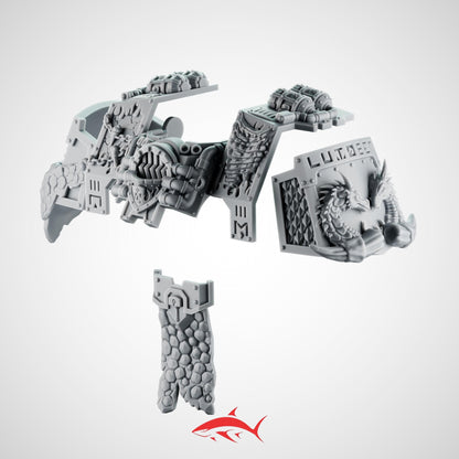 Light Emberforge Dread Upgrade Kit for Fire Lizard – Dragon-Forge Plating, Flame Stacks & Chain Iconography