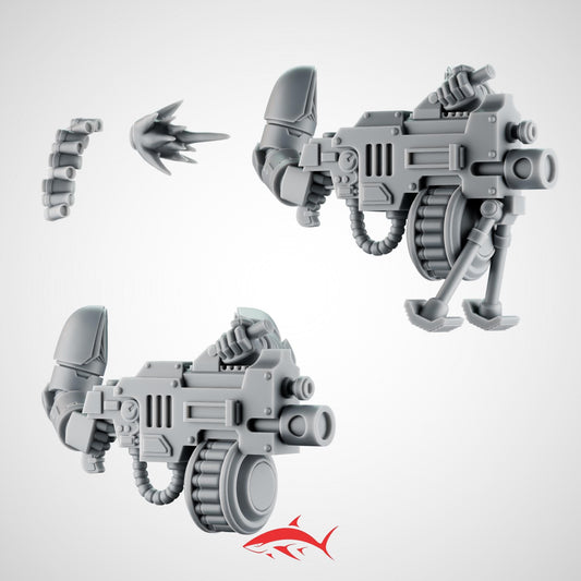2 Heavy Rapid-Fire Guns – Barrel Infantry Support Weapons Bits Ultra HD 14K
