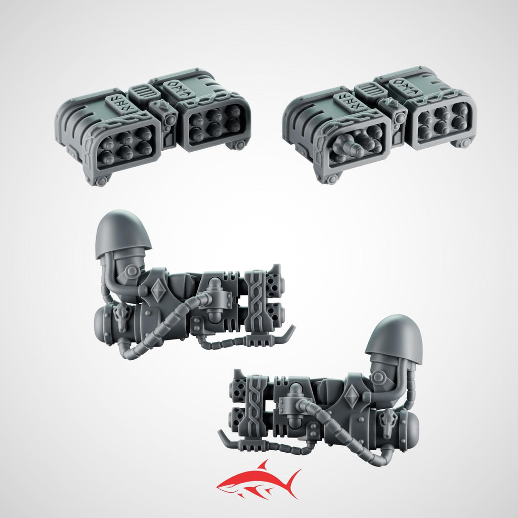 Heavy Guard Heavy Weapon Primal Hound Greytide - 32mm scale resin bit - Sharkass