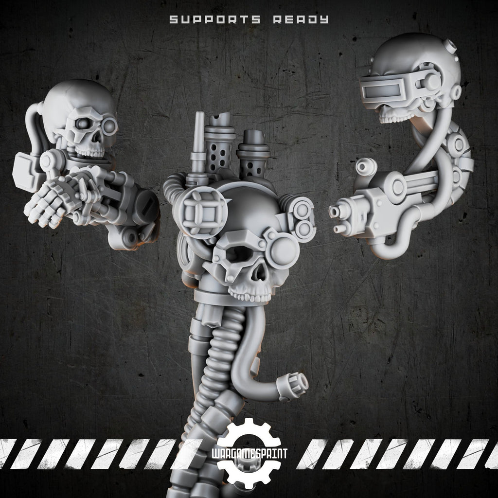 Bionic Legions Cyber-Skull Flying Drones – render 2 STL