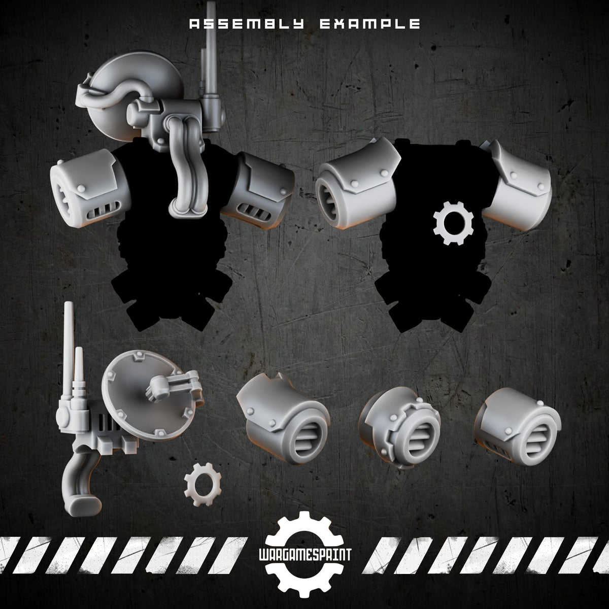 Bionic Legions Industrial Greebles Pack – 30 tech bits – render 2 STL