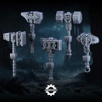 Space Viking War Hammers Set 2 STL