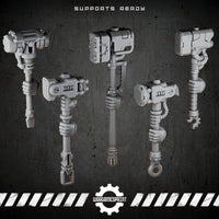 Bionic Legions Cybernetic Combat Hammers – 5 power hammers – render 1 STL