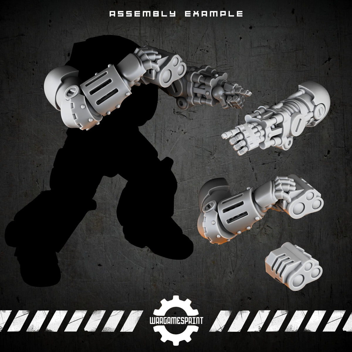 Bionic Legions Hero Conversion Pack – assembly example 2 STL