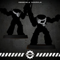 Bionic Legions Gorget Chains & Necklaces – 5 cybernetic neck bits – render 2 STL