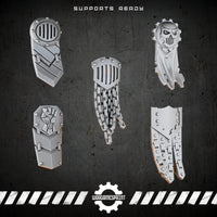 Bionic Legions Tabards & Loincloths Set 2 – 5 armoured tabards – render 1 STL