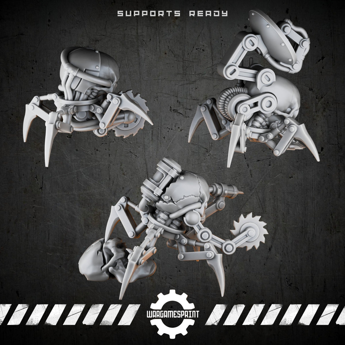 Bionic Legions Cyber-Skull Walkers – render 2 STL