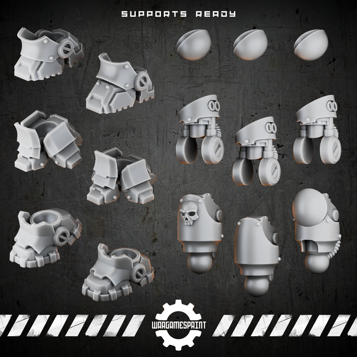 Bionic Legions Mechanical Legs – hip joint, lower leg and foot parts breakdown STL