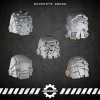 Bionic Legions Shoulder Pads Set 4 – 5 cybernetic pauldrons – render 1 STL