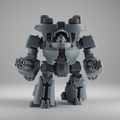Kolga – Grimdark Armored War Machine with Knight-Style Helm – 32mm Scale Heroic Mecha Unit [Sharkass Exclusive]
