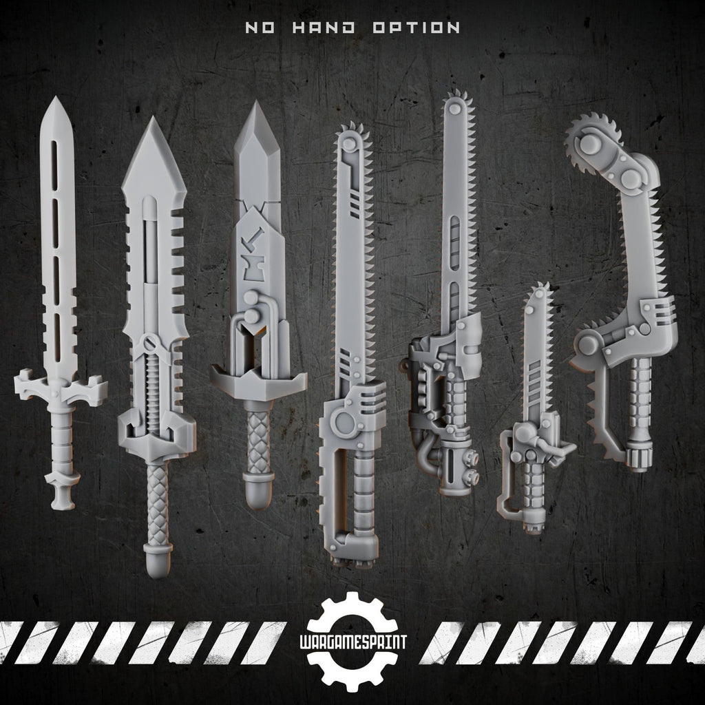 Bionic Legions Cybernetic Combat Blades – render 2 STL