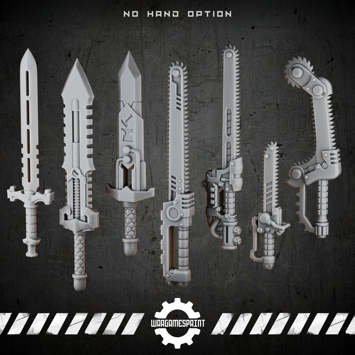 Bionic Legions Cybernetic Combat Blades – render 2 STL